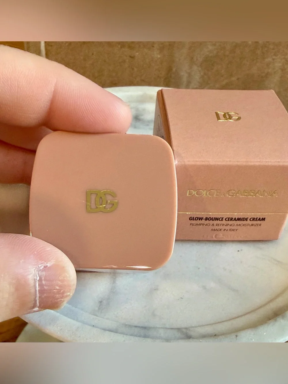 Dolce & Gabbana Glow-Bounce Ceramide Cream Moisturizer Sample 0.15 fl oz